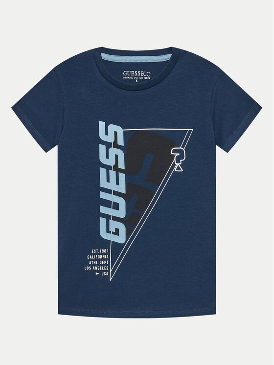 Guess Guess T-Shirt L4GI32 J1314 Tmavomodrá Regular Fit