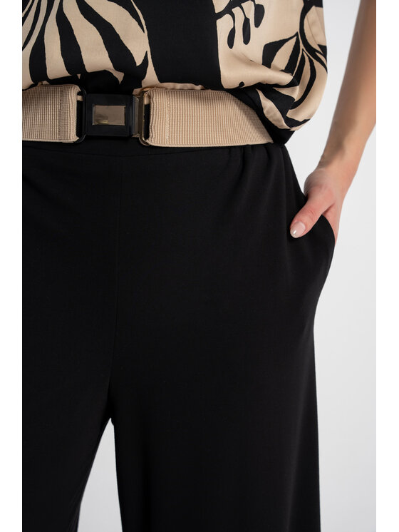 CLICK CLICK Παντελόνι υφασμάτινο 30-420 Μαύρο Relaxed Fit