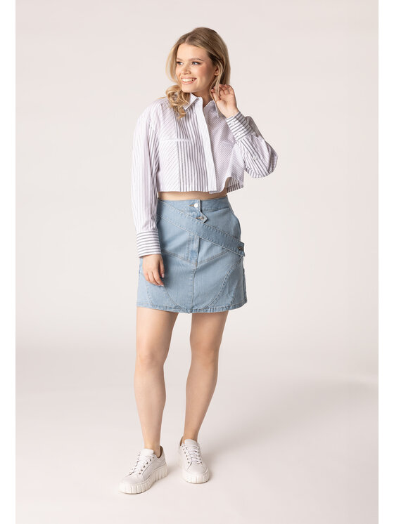 LAURELLA LAURELLA Sukňa 7UL003 Modrá Regular Fit