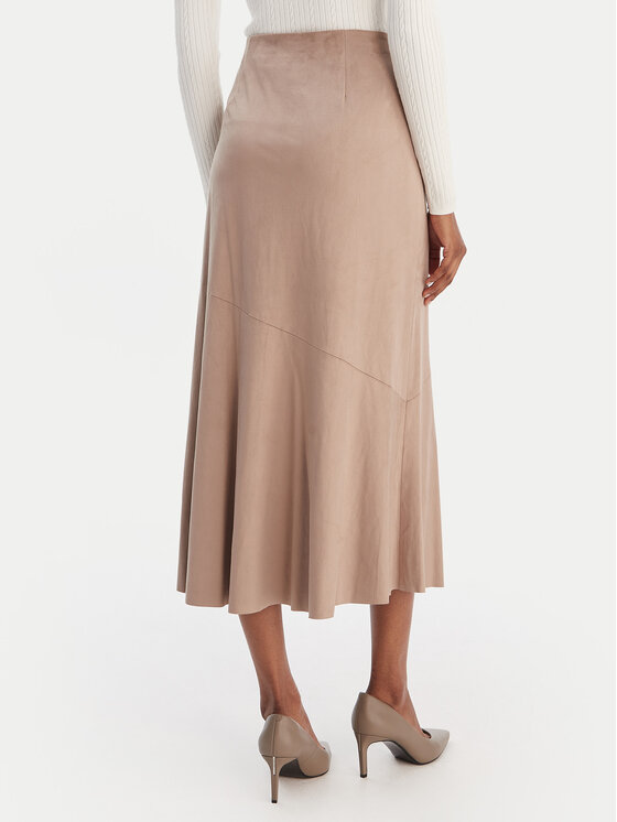 Guess Guess Spódnica midi W6RD15 WJ472 Beżowy Regular Fit