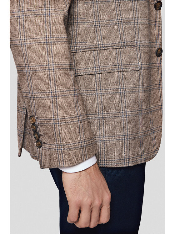 Lancerto Lancerto Marynarka Awinion 2 MA131124000026 Beżowy Slim Fit
