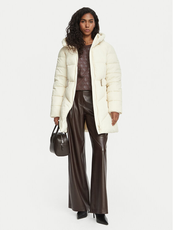 Guess Guess Winterjacke W6BL50 W4144 Creme Regular Fit