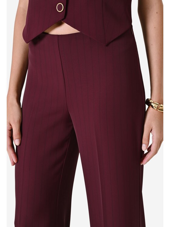 Rinascimento Rinascimento Παντελόνι Palazzo Pantalone donna Μπορντό Regular Fit