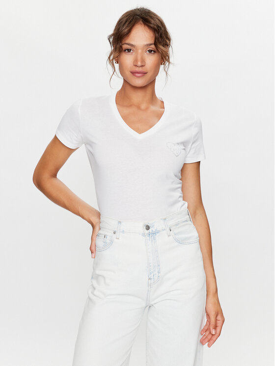 Liu Jo Liu Jo T-Shirt MF3248 JS923 Biały Regular Fit