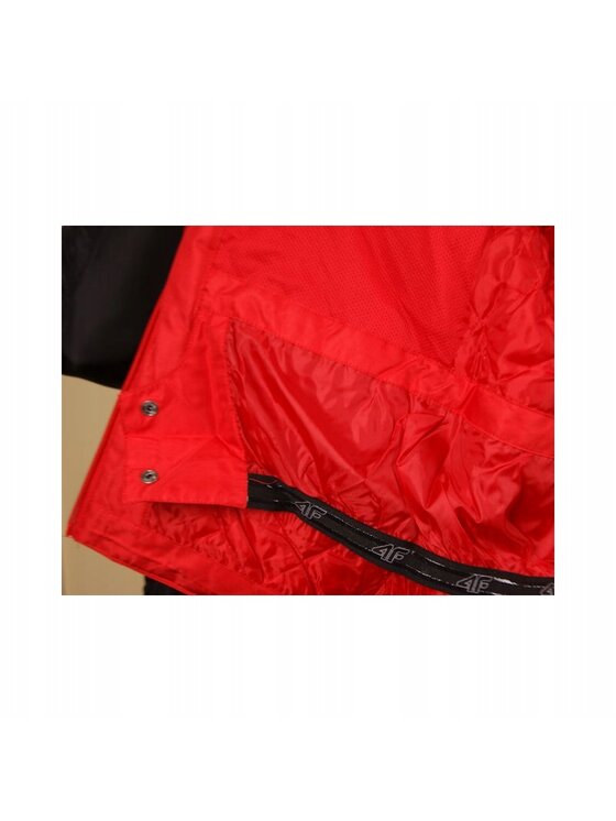 4F 4F Kurtka zimowa H4Z19-KUDN001-62S Czerwony Standard Fit