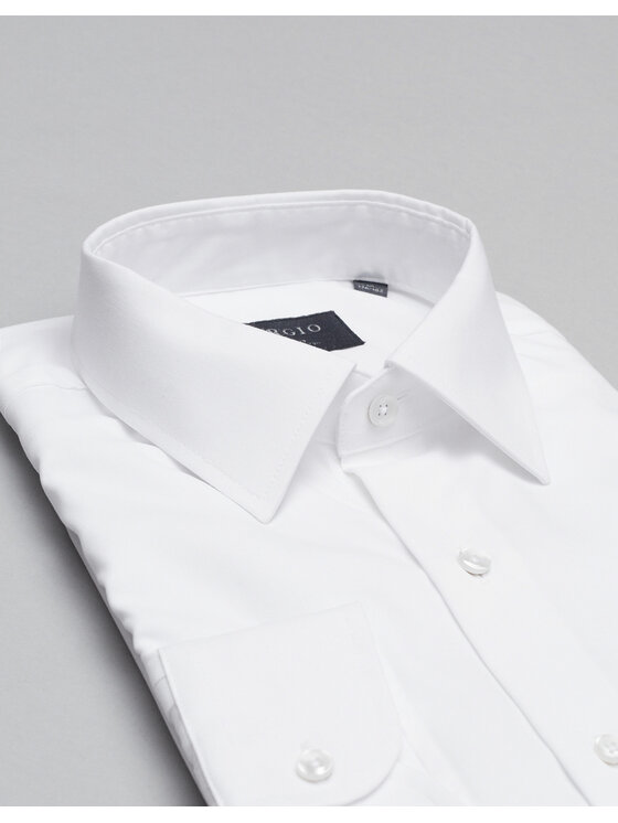 Borgio Borgio Koszula lavello Biały Slim Fit