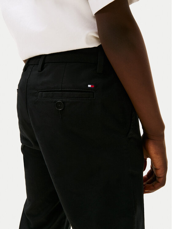Tommy Hilfiger Tommy Hilfiger Chino hlače 1985 KB0KB09638 S Črna Slim Fit