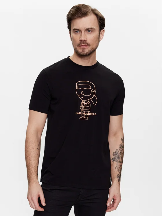 KARL LAGERFELD T-Shirt 755403 531221 Schwarz Regular Fit