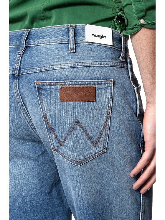 Wrangler Wrangler Szorty jeansowe DENIM SHORT Niebieski Regular Fit