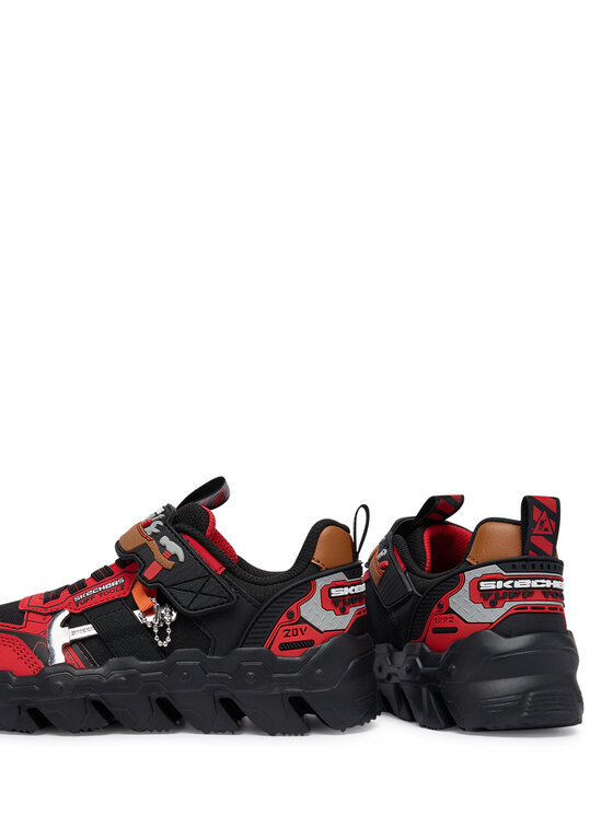 Skechers Skechers Snīkeri Mega-Flex Lite - Tuff Toolz 402130L/RDBK Melns