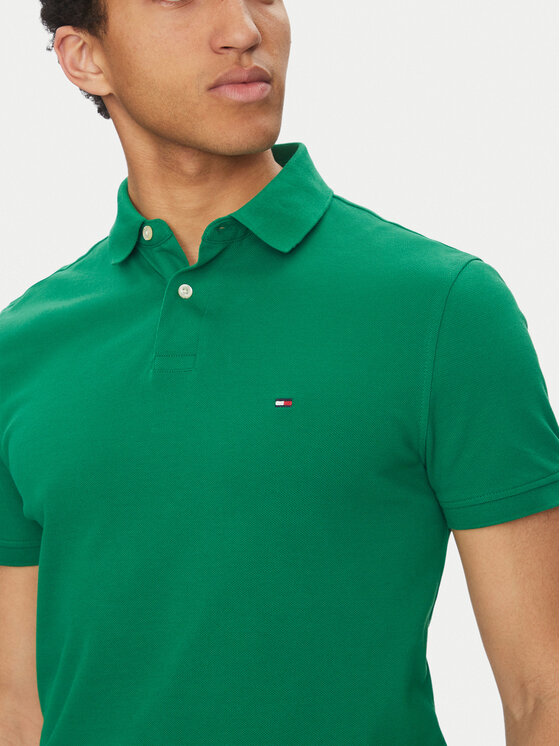 Tommy Hilfiger Tommy Hilfiger Polokošeľa 1985 MW0MW17770 Zelená Regular Fit