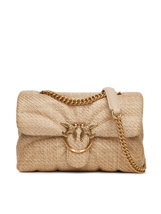 Geantă PINKO Love Puff Classic Cl PE 25 PLTT 100038 A2C8 Bej