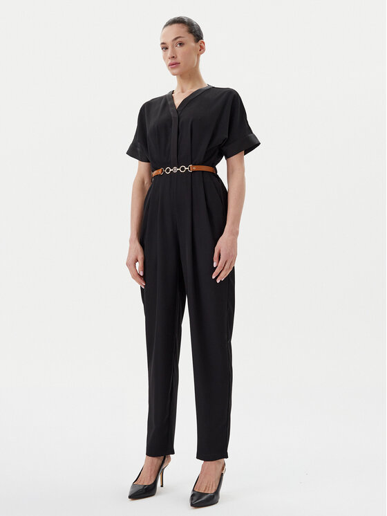 Fracomina Fracomina Jumpsuit FR25SO2004W47601 Nero Regular Fit