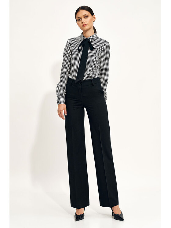 NIFE NIFE Halenka B183 Černá Feminine Fit