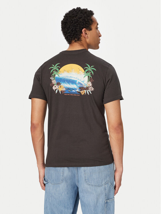 Quiksilver Tricou EV Barrel Paradise EQYZT08285 Negru Regular Fit
