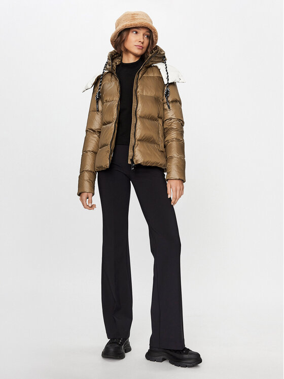 Deha Deha Pernata jakna D93582 Smeđa Regular Fit