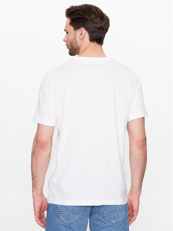 Mustang Mustang T-Shirt Alex 1013221 Biały Regular Fit