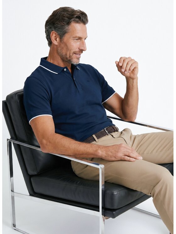 Pako Lorente Pako Lorente Polo P26WF-TX-002 Granatowy Classic Fit