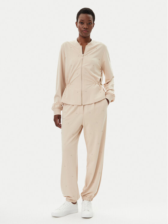 Liu Jo Sport Liu Jo Sport Teplákové kalhoty TA5193 J5942 Béžová Relaxed Fit