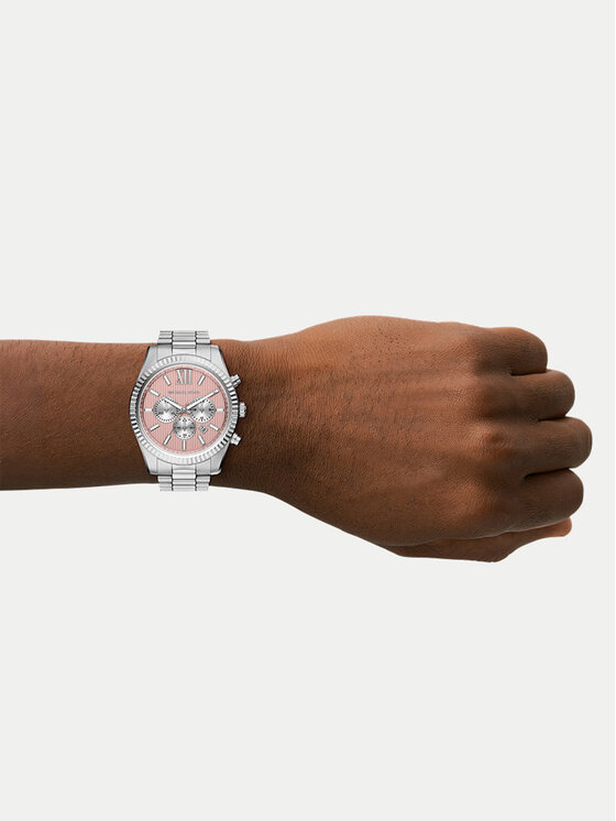Michael Kors Michael Kors Ročna ura Lexington Man Chrono MK9247 Srebrna