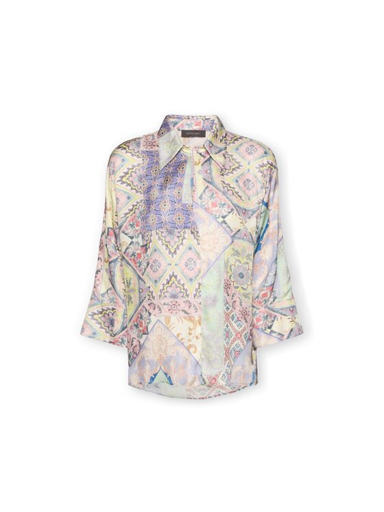 Elena Mirò Elena Mirò Bluzka 2043Z200047N043 Fioletowy Boxy Fit
