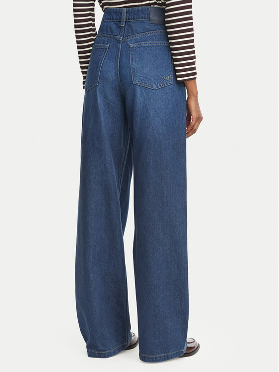 BOSS BOSS Jeansy 50569156 Niebieski Wide Leg