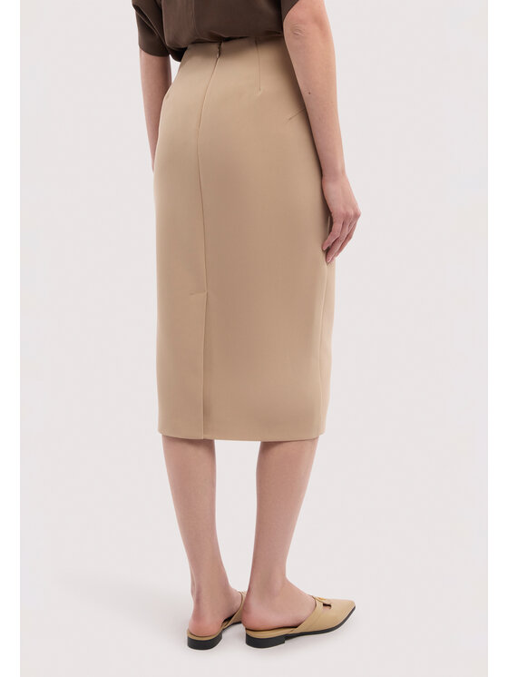 Trussardi Trussardi Spódnica midi 1166A000684N012 Beżowy Regular Fit
