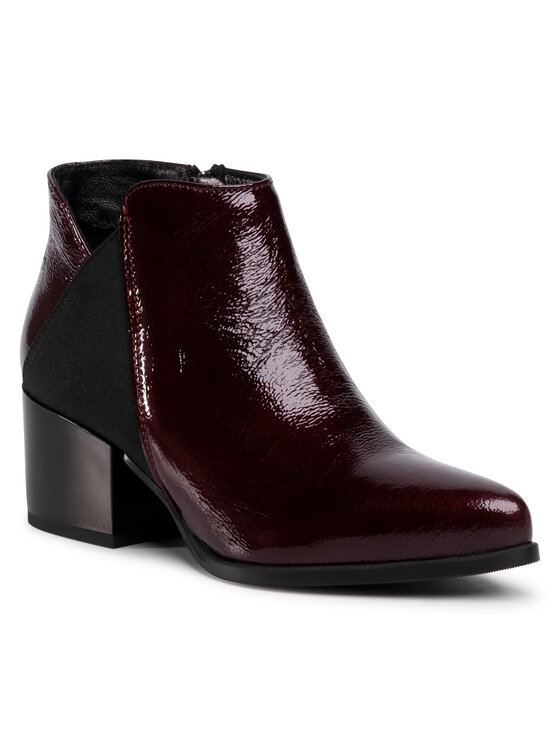 Lasocki Botki 70814-01 Bordowy