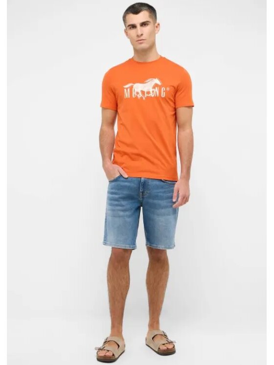 Mustang Mustang T-shirt Style Austin Arancione Regular Fit