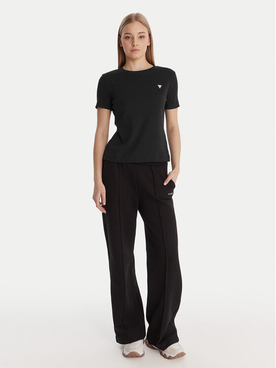 Guess Guess T-Shirt V6RI17 KD741 Schwarz Regular Fit