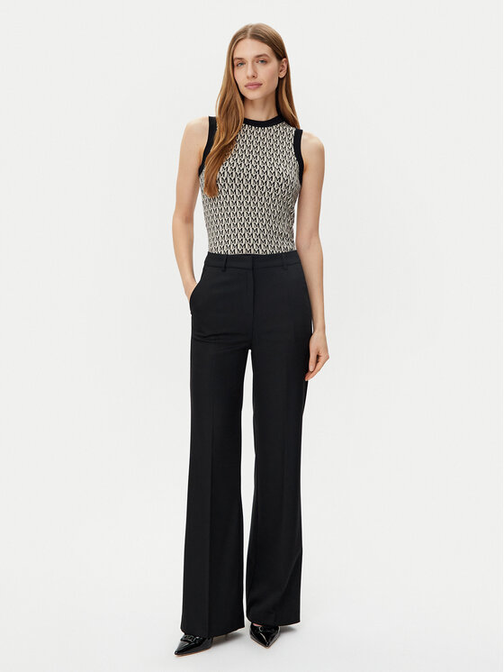 Morgan Morgan Hlače 251-PITT.F Crna Wide Leg