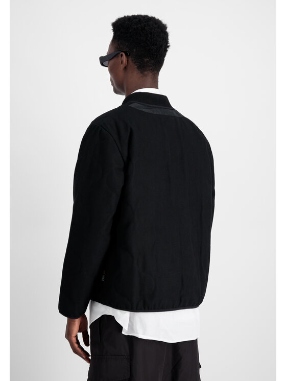 Alpha Industries Alpha Industries Kurtka bomber Quilted Liner Wool Outdoor Jacket Czarny Regular Fit