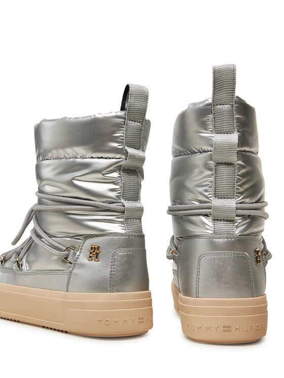 Tommy Hilfiger Tommy Hilfiger Čizme za snijeg FW0FW08442 Srebrna