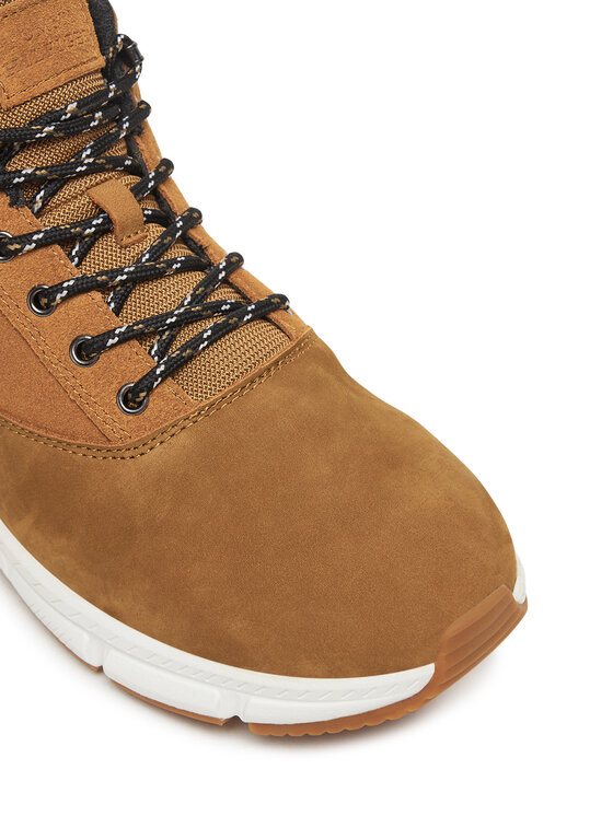 Tommy Hilfiger Tommy Hilfiger Kotníková obuv Hilfiger W Nbk Sde Hybrid Boot FM0FM05609 Hnědá