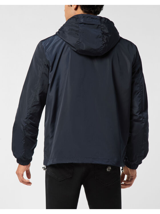 PHILIPP PLEIN PHILIPP PLEIN Wiatrówka 25613 Błękitny Regular Fit