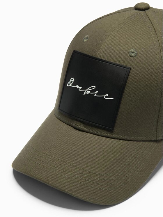 Ombre Ombre Czapka z daszkiem OM-ACCS-0101 Khaki