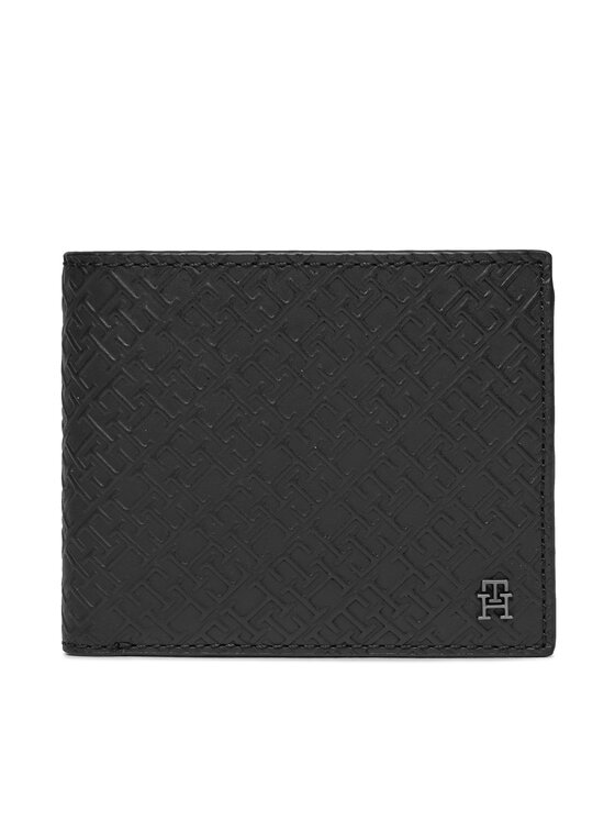 Tommy Hilfiger Tommy Hilfiger Πορτοφόλι Th Monogram Cc Flap And Coin AM0AM11846 Μαύρο