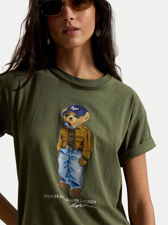 Polo Ralph Lauren Polo Ralph Lauren T-krekls 211B17806001 Tumši zaļa Regular Fit