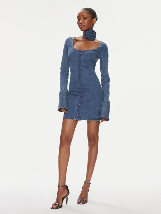 ROTATE ROTATE Džinsa kleita 1119351826 Zils Slim Fit