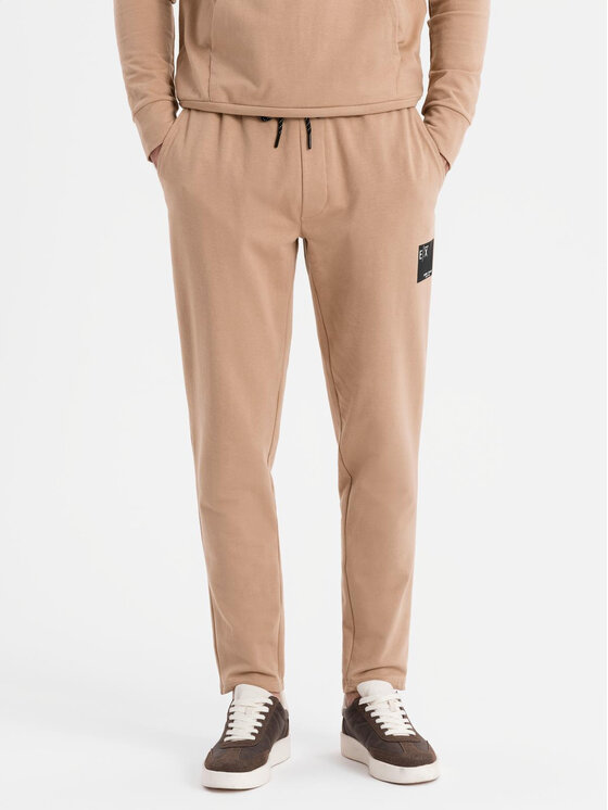 Ombre Ombre Komplet dresowy Z107 Brązowy Regular Fit