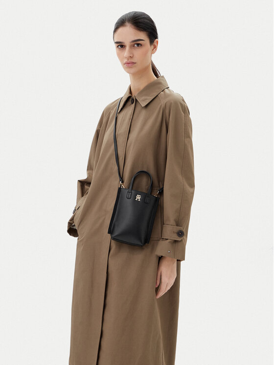 Tommy Hilfiger Tommy Hilfiger Чантичка за телефон Th Distinct Phone Pouch AW0AW17402 Черен