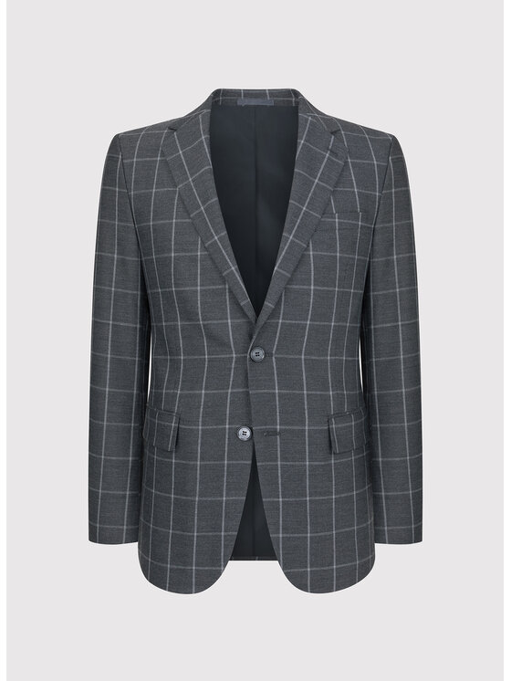 Pako Lorente Pako Lorente Marynarka P23WF-3X-002 Szary Slim Fit