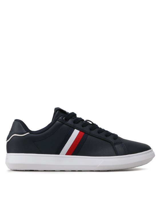 Sneakers Tommy Hilfiger Corporate Leather Cup Stripes FM0FM04732 Bleumarin