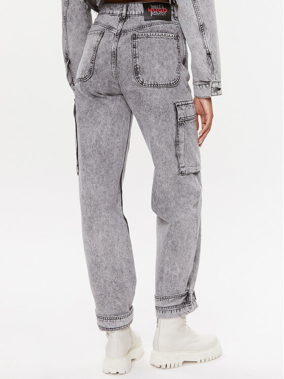 Hugo Hugo Farmer Gabella_Bp 50508810 Szürke Boyfriend Fit
