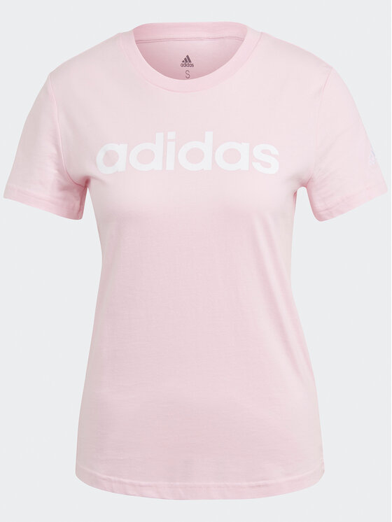 adidas adidas T-Shirt Essentials Slim Logo T-Shirt GL0771 Różowy Slim Fit