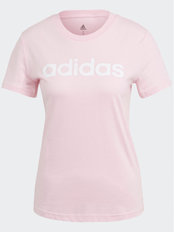 adidas adidas Тишърт Essentials Slim Logo T-Shirt GL0771 Розов Slim Fit