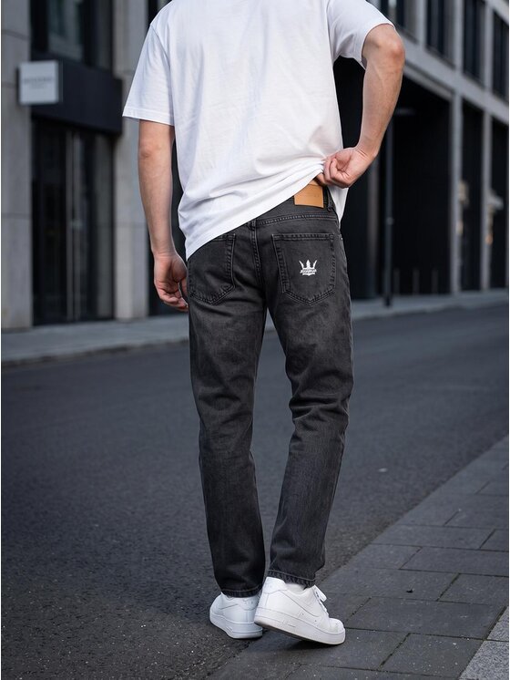 Jigga Wear Jigga Wear Jeansy Klasyczne 131768 Czarny Regular Fit