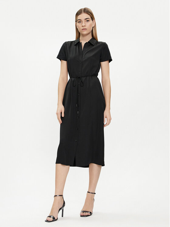 Calvin Klein Calvin Klein Košilové šaty K20K206657 Černá Regular Fit