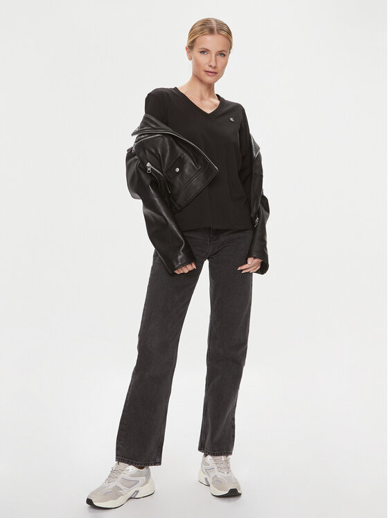 Calvin Klein Jeans Calvin Klein Jeans Jeansy J20J222137 Černá Straight Fit