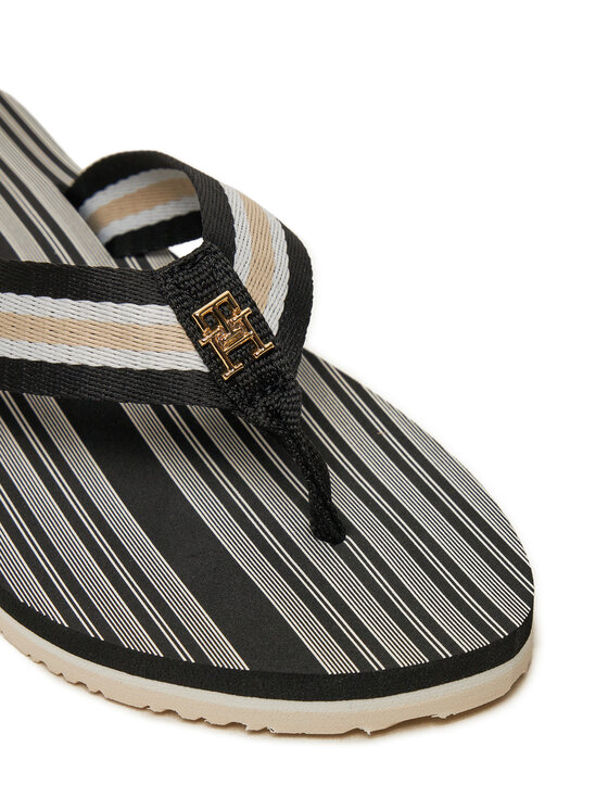 Tommy Hilfiger Tommy Hilfiger Σαγιονάρες Im Th Print Beach Sandal FW0FW08370 Μαύρο